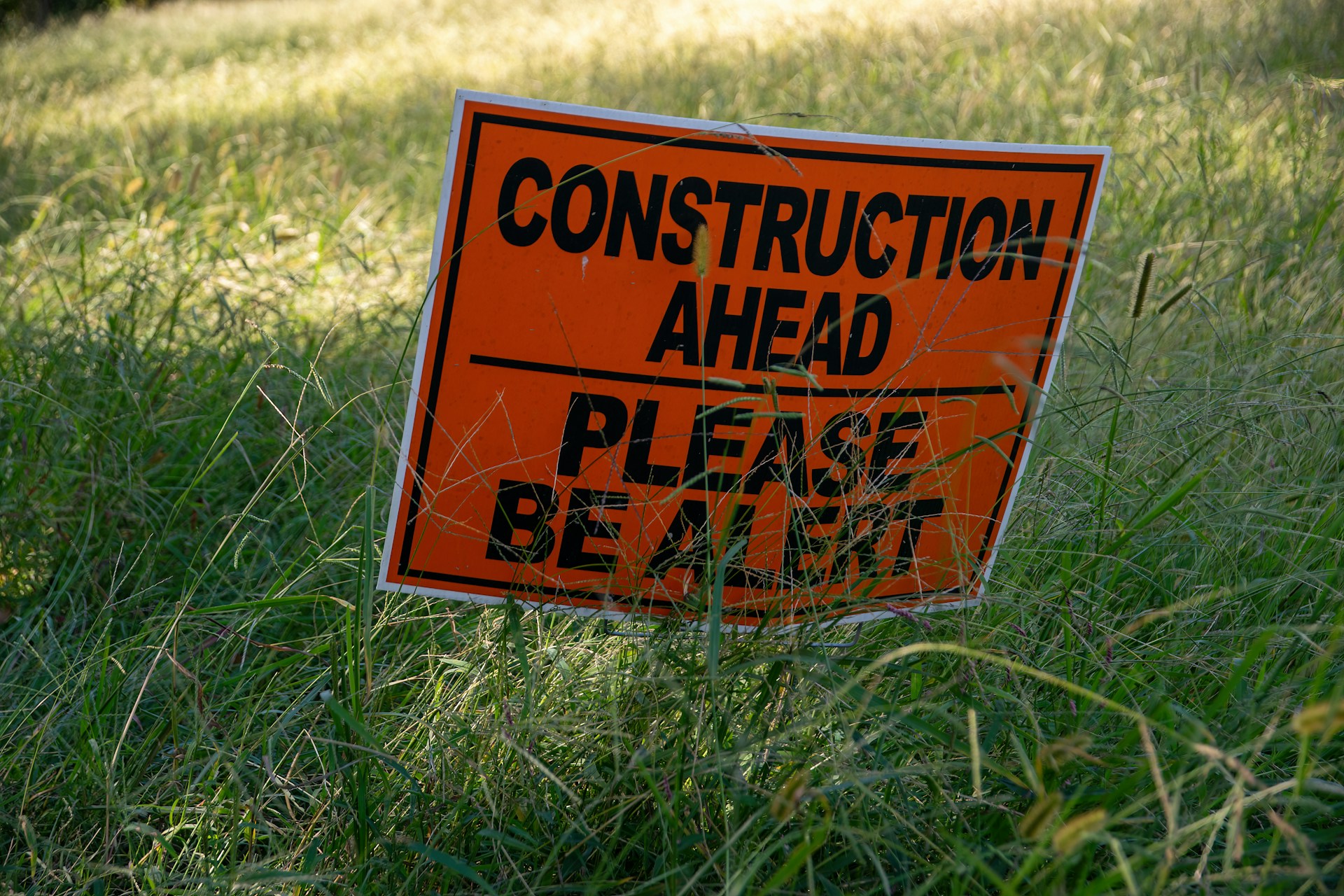 Construction project management on site