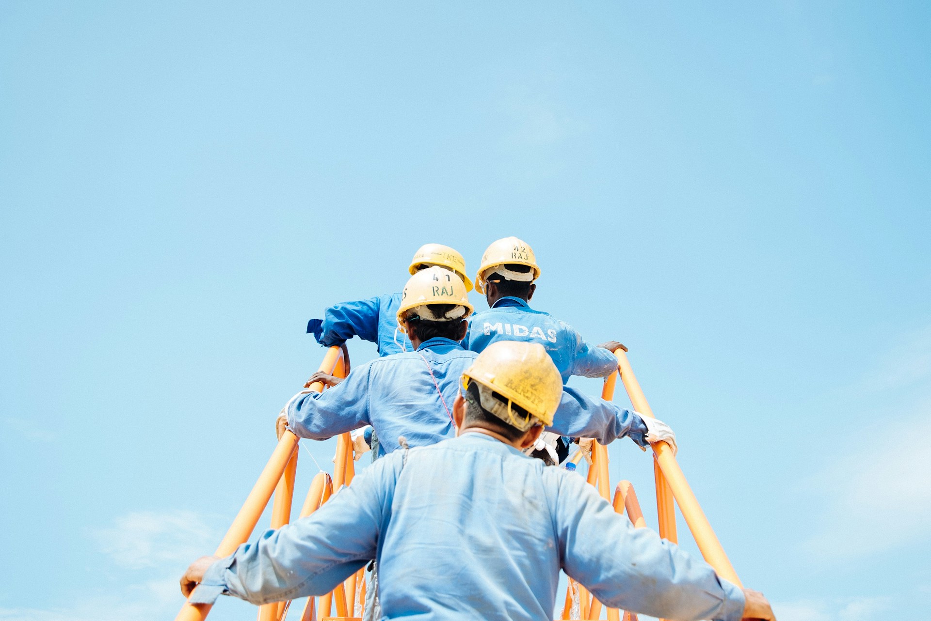 Construction site workflow management